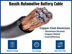 KnuKonceptz Bassik 0 4 8 Gauge CCA Power Amp Battery Cable Ground Wire lot