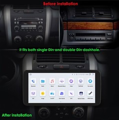 Single Din 8+128GB Android 8Core Car Stereo Radio 10.33″ CarPlay GPS Wifi BT DSP
