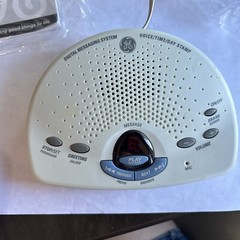 GE Digital Answering Machine White 29875GE1 Used In Original Box Free Ship