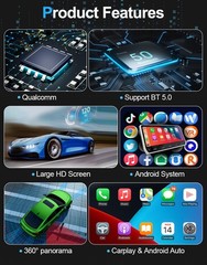For 2017-2020 Land Rover Discovery 5 Android 128GB CarPlay Car Stereo Radio GPS