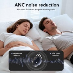 MS216 Sleep Earbuds Bluetooth 6.0 in Ear Light-Weight Headphones, Mini Black