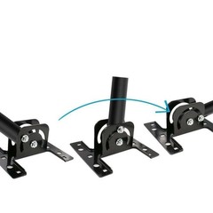 Home Adjustable Outdoor TV Antenna Satellite Dish J-Pole Mount Base Bracket New