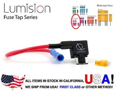 ADD-A-CIRCUIT BLADE STYLE ATM LOW PROFILE MINI FUSE HOLDER FUSE TAP + 5AMP FUSE