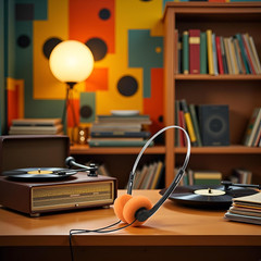 Retro Over-Ear Headphone,Vintage Feelings Underwire Headphones,Retro Lightweight