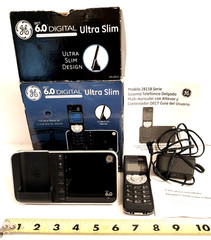 GE 28118FE1 Single Line Cordless Phone 6.0 Digital Ultra Slim – In Open Box