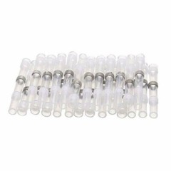 50Pcs 24-26AWG Solder Seal Sleeve Heat Shrink Butt Wire Connectors Terminals