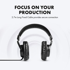M~AUDIO HDH40 Studio Headphones, Closed Back, 2.7m Cable