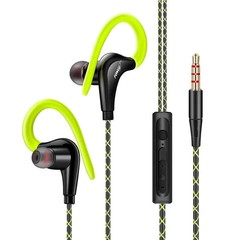S760 Wired Sports Earbuds 3.5mm In-Ear Headphones Mic Super Bass Ear Hook