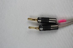 Qed Silver Special 25th anniversary edition Speaker Cable ( 4pc-2ft. ) mad in UK