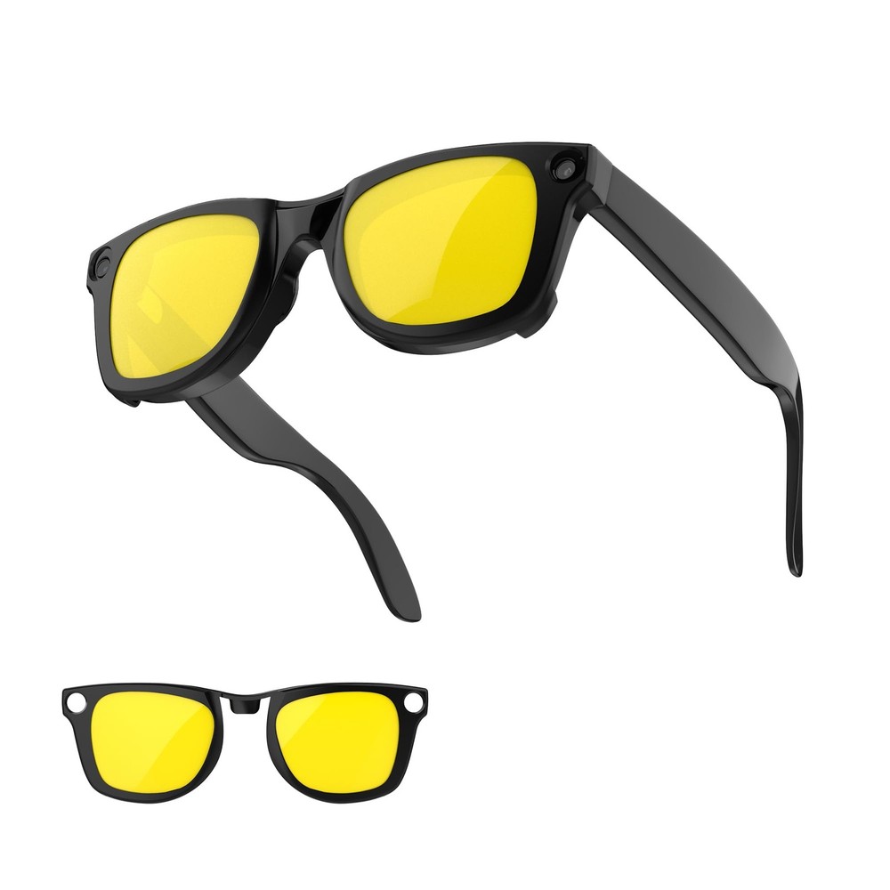HIBLOKS Non-Polarized Clip On Sunglasses for Ray-Ban Meta Wayfarer RW4006 (Si…