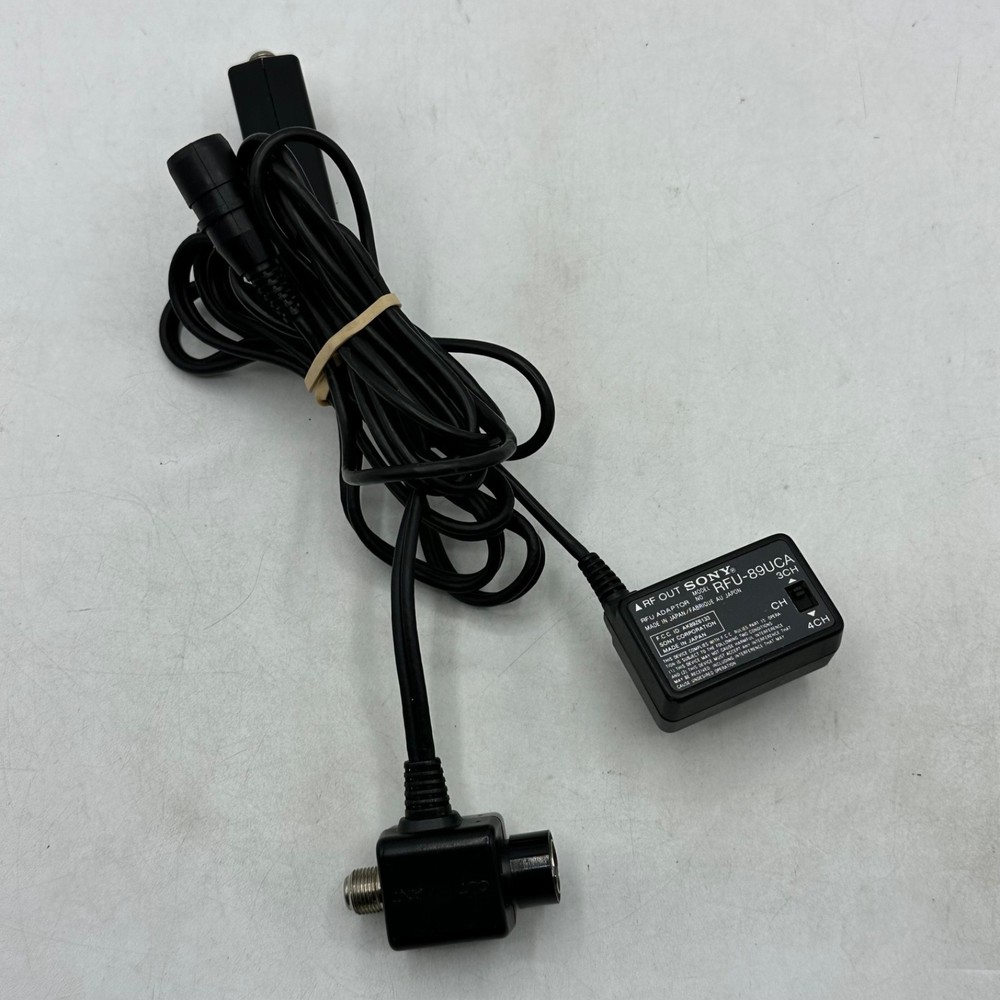 Sony RF Modulator For Watching Video 8 Camcorders Handycam TV RFU-89EA