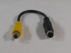4 PIN S-VIDEO Male To AV TV RCA Plug Female Cable M to F adapter 4pin S Video