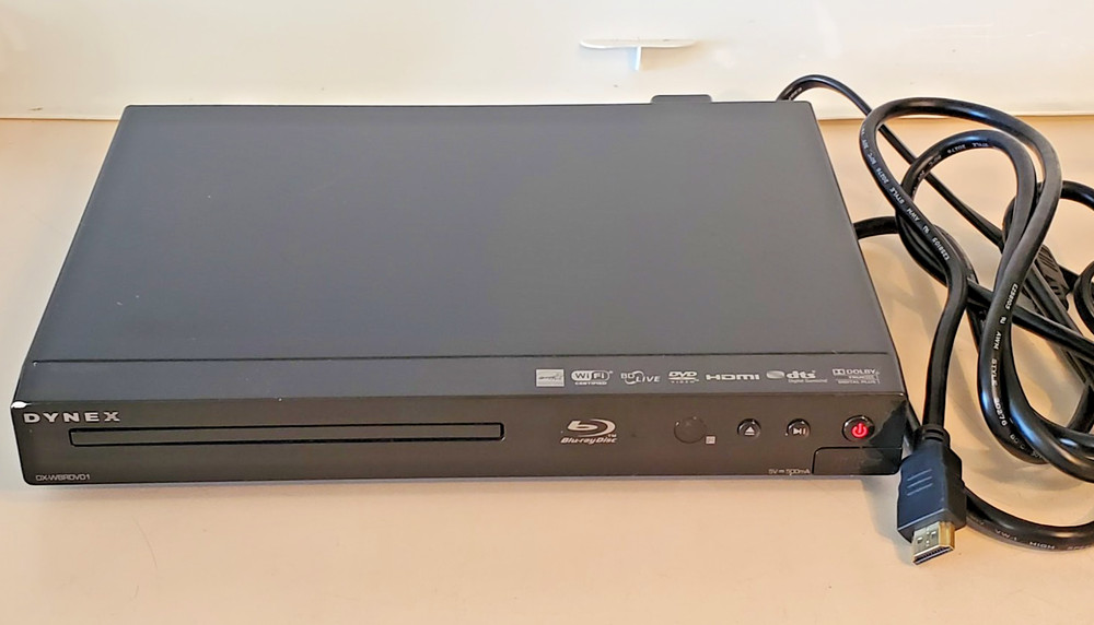 DYNEX Blu-Ray DVD Player Model DX-WBRDVD1. HDMI Wi-Fi 1080p. TESTED WORKS.