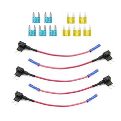 15Pcs Fuse TAP ADAPTER KIT 15 Amp 20Amp 12V Car Add-a-circuit Mini ATM APM Blade
