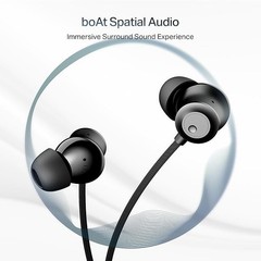 Boat Rockerz Prime 255Z, Spatial Audio Tech, Dual Pair, 50H Battery Onyx Black