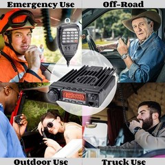 AnyTone AT-588Max 70W VHF Mobile 2 Meter Ham Radio, Air Band RX