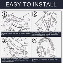 Ear Pads Headband Cushion Foam Mic Muff Kits For Bose Aviation Headset X A10 A20