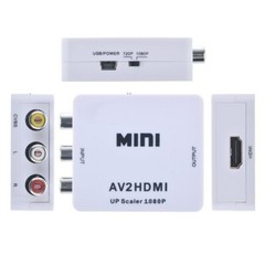 RCA AV to HDMI HD Converter Composite CVBS Video Adapter Wii NES SNES