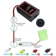 Portable RC Battery Charger for 2.4V-9.6V NiMH/NiCD Battery Pack RC Car Charger