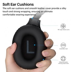 TOZO HA1 Over Ear Headphones Bluetooth 5.4 Headset Adjustable Headband