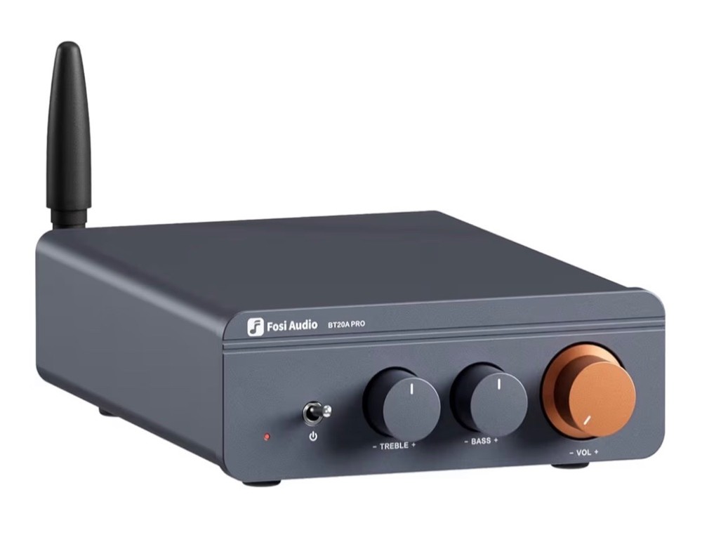 BT20A Pro Bluetooth 5.0 Amplifier, 300W x2 Wireless Amp, TPA3255 2 Channel Mini
