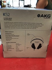 AKG K52 Headphones Closed Back Recording Studio Headphones **NIB**
