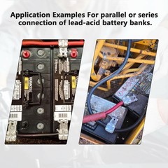 2 Pcs Car Battery Terminal Connectors, 7 Way Clamps for 12AWG to 4/0 AWG, SAE To