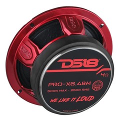 4x DS18 PRO-X46.4BM 4×6″ Mid-Range Speakers 800W 4-ohm Car Midrange Loudspeakers