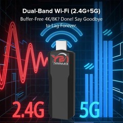 4K Ultra HD Android 14 TV Stick 2GB+16GB Allwinner H313 WiFi Streaming Device