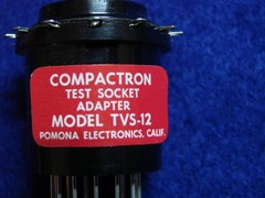 2 ITT Pomona Tube Test Socket Adapters # 1447 & TVS 12 BIN $39.95 Shipped
