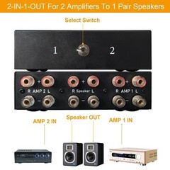 2 Way Bidirectional Amplifier Speaker Selector 21in12out Amplifier Speaker S