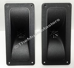 Pair 2″ x 5″ inch Flush Mount Super Horn Tweeter Speakers Car Audio Home Stereo