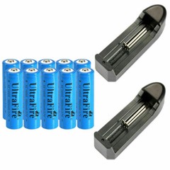 UltraFire 14500 Battery 1800mAh Li-ion 3.7V Rechargeable Cell Batteries USA LOT
