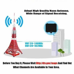 5600 Miles Digital TV Antenna Indoor HDTV Amplified Signal Booster 4K HD 1080P