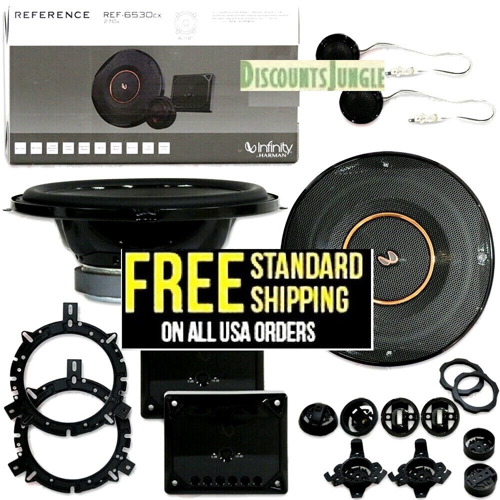 INFINITY REFERENCE REF 6530cx 6.5 INCH 540W 2-WAY CAR AUDIO COMPONENT SPEAKERS