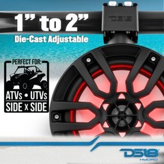 DS18 Hydro NXL-X8TP/BK 8″ Marine Tower Speaker 375 W Max 125 W RMS 4 Ohms (Pair)