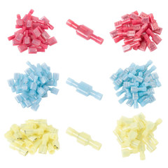 500PCS Nylon Spade Insulated Crimp Connectors Quick Disconnect Wire Terminals