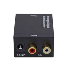 RCA to Optical Audio ADC 96KHz 24-bit Sampling Aluminum Body for Laptop/Receiver
