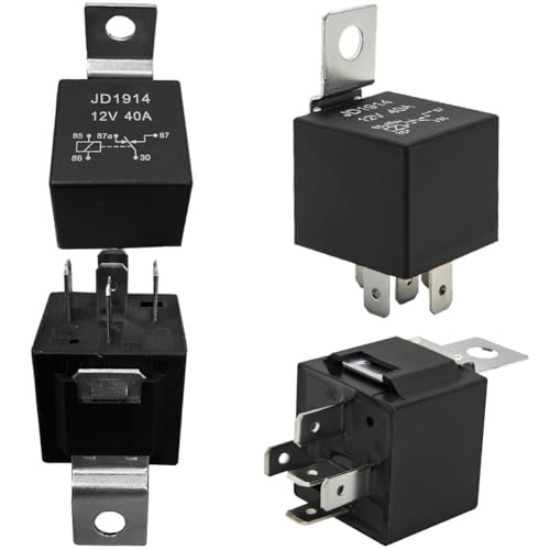 12V/40A SPDT Standard Auto Relay 5 pin Car Heavy Duty Switches & Starters, 4PCS
