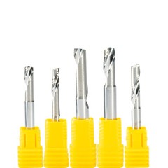 1pc one Flute Carbide Spiral End Mill Cutter Aluminum CNC Router Bits 5×17/22mm