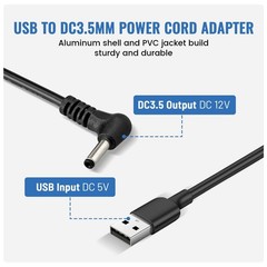 EWAY USB to DC Car Charger Cable for Furrion FOS07TADS Vision S Monitor Power…