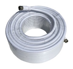 75′ FEET RG-6 18AWG WHITE 75 OHM COAX RG6 CABLE SATELLITE TV HDTV DTV -FREE SHIP