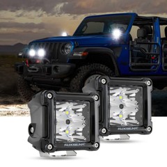 AUXBEAM 3″inch LED Driving Light Bar SPOT Pods Work Lamp & Black Cover Shield