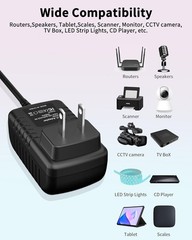 13V 1Amp Power Adapter Supply 100-240 AC to DC 13Volt 1000mA 5.5mmx 2.5mm Plug