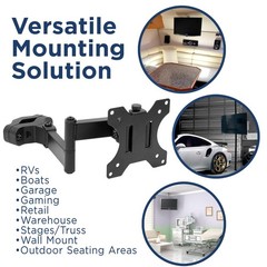 Mount-It! Universal Full Motion Steel Pole Mount with Articulating Arm and Re…
