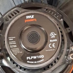 PAIR PYLE POWER PLPW10D 10in Dual Voice Coil Car Subwoofer 1000W/500WRMS