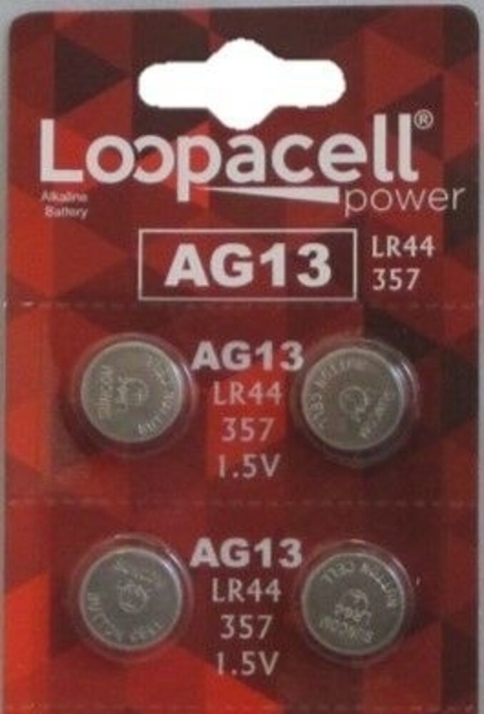 LR44 BATTERY (4 piece) LR44 357 A76 L1154 AG13 357 Alkaline Loopacell Battery