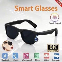 AI Smart Glasses Touch Control Music Wireless Bluetooth Sunglasses