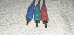 COMPONENT VIDEO CABLE 3 RCA 6 FT RGB HDTV DVD VCR NEW / FREE SHIP!