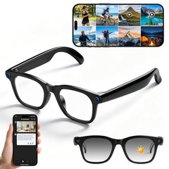 AI Smart Glasses with Camera,AI Voice Assistant,8MP/1080P HD Video & Audio Re…